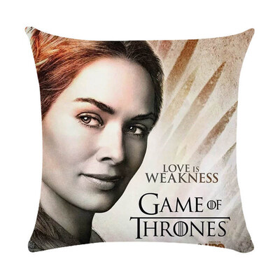 

18" Square Game of Thrones Cotton Linen Home Decorative Throw Pillow Case Cushion Cover 45cm45cm