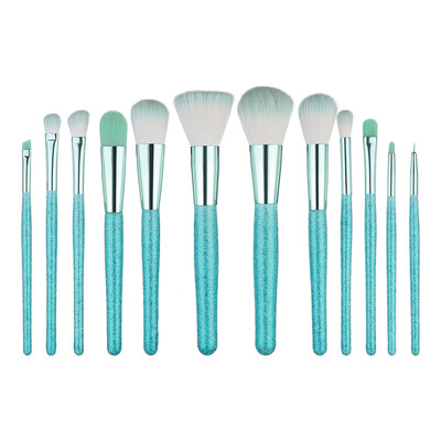 

〖Follure〗12 PCS Wooden Foundation Cosmetic Eyebrow Eyeshadow Brush Makeup Brush Sets Tool