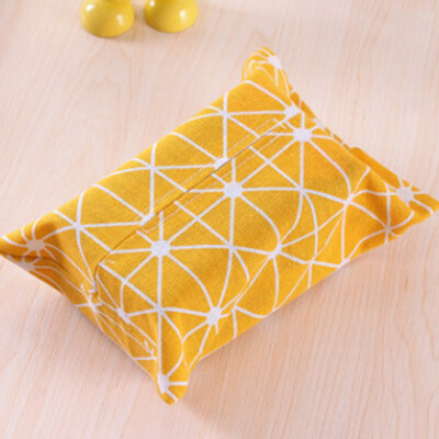 

Linen Tissue Box Cover Paper Towel Container Napkin Holder Storage Case Decoration Vogue