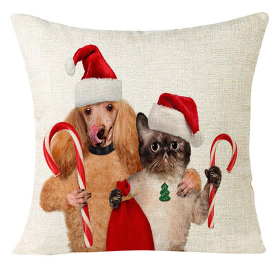 

Siaonvr Xmas Christmas Animal Sofa Home Decoration Festival Pillow Case Cushion Cover