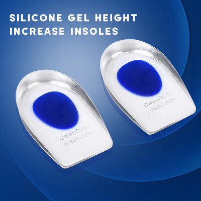 

Greensen Silicone Gel Insoles Height Increase Foot Orthotic Arch Support Heel Pads Blue