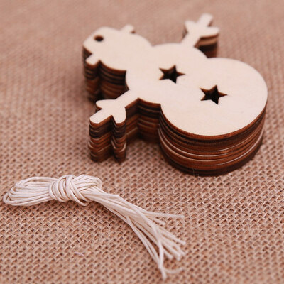 

Lot Snowflake Star Santa Claus Boots Bells Christmas Tree Hanging Wooden Ornaments Party Christmas Decorations For Home