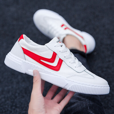 

Small white shoes mens breathable wild trend fashion shoes mens casual canvas white shoes mens shoes