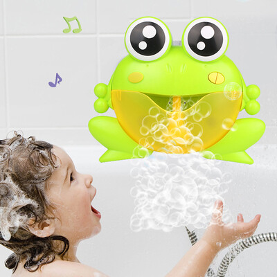 

YIWULABubble Machine Big Frogs Automatic Bubble Maker Blower Music Bath Toy for Baby
