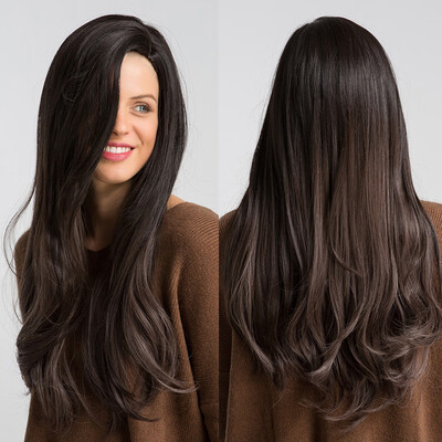 

〖Follure〗Waves Wig Glueless Wig Black Brown Women Heat-Resistant Synthetic Fiber Hair