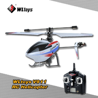 

Original Wltoys V911 24G 4CH Single Blade Pearl White RC Helicopter w Transmitter Wltoys V9114CH RC HelicopterRC Toys