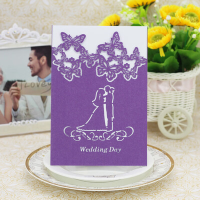 

〖Follure〗20 Pcs Delicate Carved Romantic Wedding Party Invitation Card Envelope A