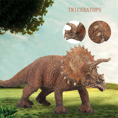 

YIWULAEducational Simulated Triceratops Model Kids Children Dinosaur Model Toy