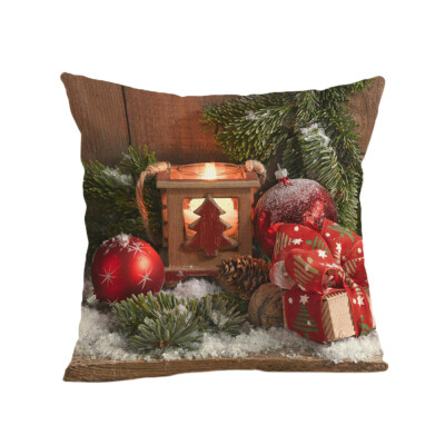 

Tailored Merry Christmas Pillow Cases Soft Sofa Cushion Cover Home Decor Pillow Core