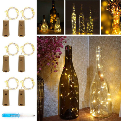 

〖Follure〗6 Pcs Wine Bottles String Lights Fairy Decor Micro Copper Wire Fairy Lights