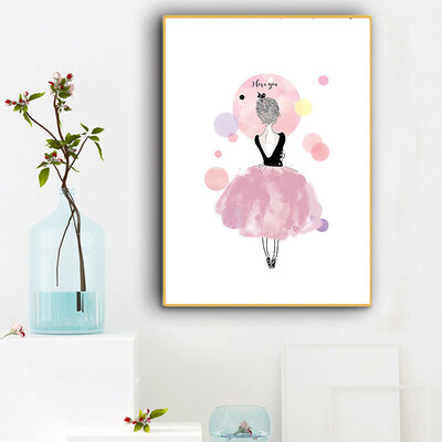 

Diy Painting Girl Art Picture Canvas Painting Home Decoration Accessories Room Decoration