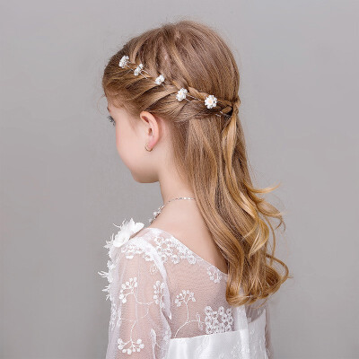 

Childrens hair fork hairpin hairpin hair accessories headdress flower girl hairpin comb rhinestone bangs comb hair comb hair comb