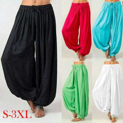 

Women Ladies Indian Aladdin Yoga Ali Baba Pants Gypsy Genie Harem Trousers Baggy