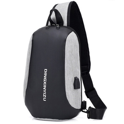 

Tailored 2019 New Mens USB Charging Shoulder Bag Waterproof Sports Bag