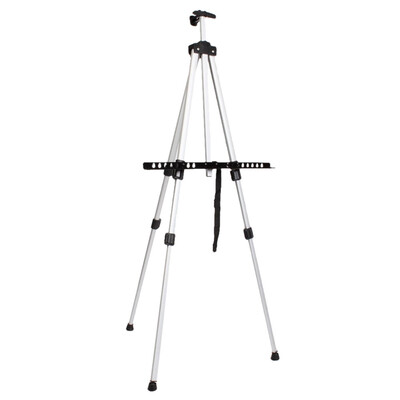 

White Color Art Artist Aluminium Alloy Folding Easel Light Weight With Carry Bag