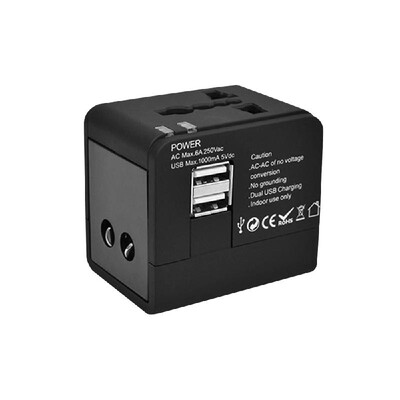 

All-In-One Universal World Wide Travelling AC Adapter Plug AUUKUSEU International Power Charger Electric USB Conversion Power