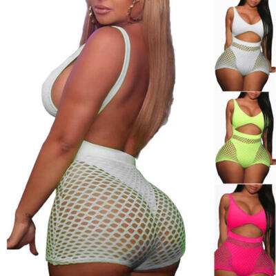 

Jumpsuit Party Trousers Sleeveless V-Neck Women Romper Bodycon Playsuit Clubwear