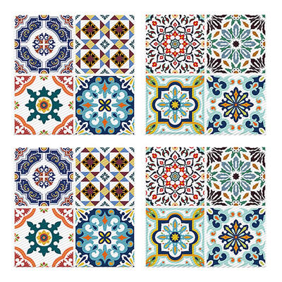 

4pcs Waterproof Anti-slip Self-adhesive Decorative Decals Floor Stickers