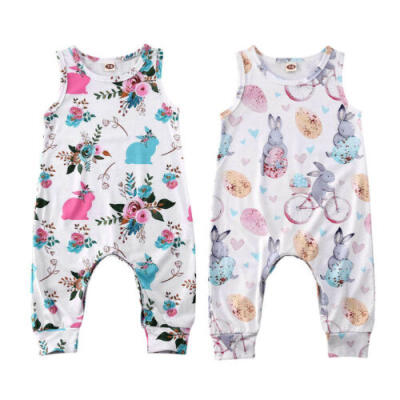 

Baby Girl Boy Cotton Clothes Easter Infant Bunny Romper Playsuit Sunsuit Outfit
