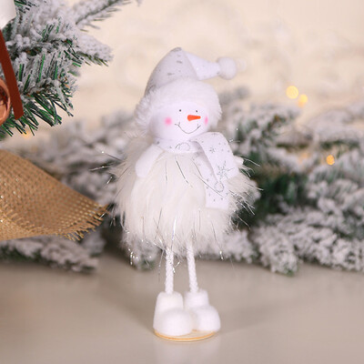 

Gobestart Christmas Ornaments Santa Claus Snowman Reindeers Toy Doll Hang Decoration Gift