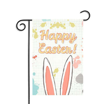 

Easter Flag Decoration Outdoor Holiday Garden Flags Double-sided Printing Waterproof Sunscreen Garden Flag for Easter