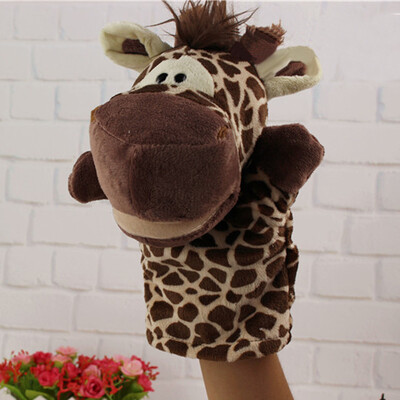 

Gobestart Cute Cartoon Animal Doll Kids Glove Hand Puppet Soft Plush Toys Story Telling