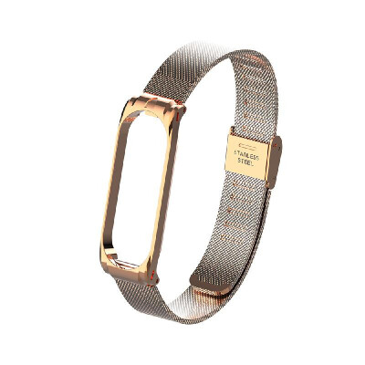 

Metal Strap Wristband For Mi Band 3 4 Replacement Business Durable Metal Screwless Stainless Steel Bracelet Band For Xiaomi Mi Ban