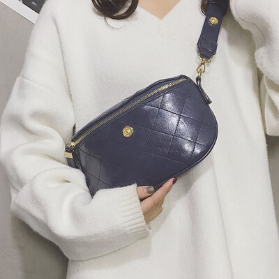 

2019 new womens bag thin section casual pockets phone chest bag ins super fire Sen Ling Po tide shoulder Messenger bag