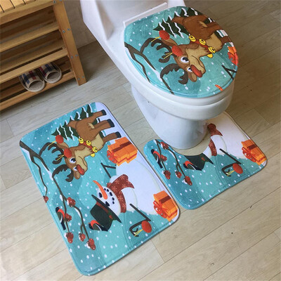 

Tailored 3pcs Non-Slip Suction Grip Bath Mat Bathroom Kitchen Carpet Doormats Decor
