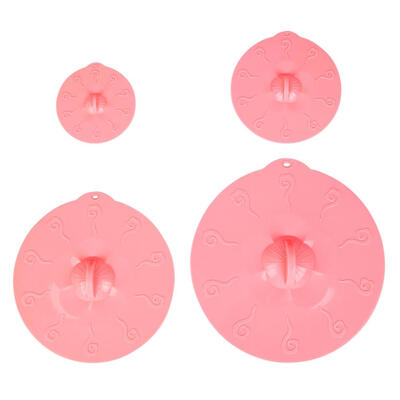 

4pcs Food Grade Silicone Cover Sealed Microwave Fruit Bowl Lid Kitchen Tool