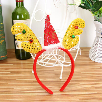 

〖Follure〗Hot Christmas Headband Santa Xmas Party Decor Double Hair Band Clasp Head Hoop