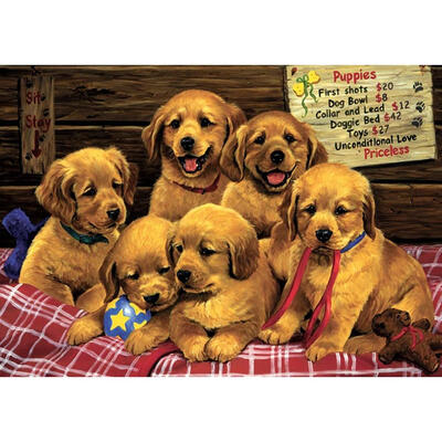 

5D DIY Full Drill Diamond Painting Cute Dogs Cross Stitch Embroidery Kits