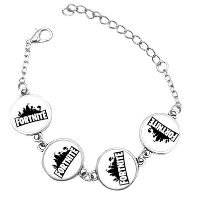 

Fortnite Bracelets Alloy - Fortnite Gamer Gifts Party Supplies - Gemstone Bracelet for Kids Teen Adults