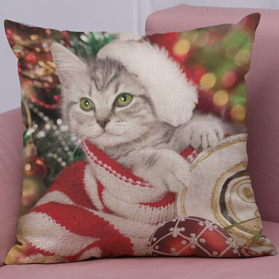 

Tailored New Christmas Cotton Linen Pillow Case Sofa Cushion Cover Home Decor