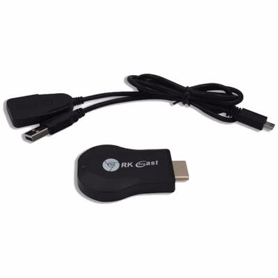 

RKANYCAST M9 Miracast Wireless Display Receiver WiFi Media Streamer Adapter Support Chromecast Airplay DLNA TV Stick
