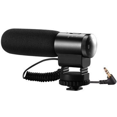 

Aluminum Alloy Professional Mic Camera Video Microphone High Sensitivity Interview Microphone