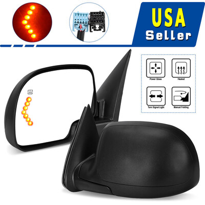 

Driver Left Side Mirror for 2003-2006 Silverado Sierra Power Heated LED Signal