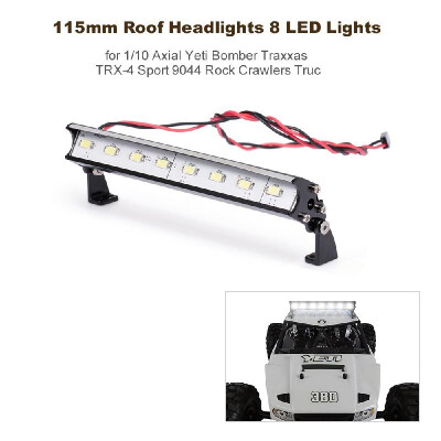 

115mm Roof Headlights RC Off-Road Dome 8 LED Lights for 110 Axial Yeti Bomber Traxxas TRX-4 Sport 9044 Rock Crawlers Truck