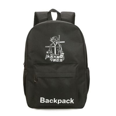 

One Piece Cartoon Backpack Black Fluorescent Backpack Fashion Casual Travel Bag