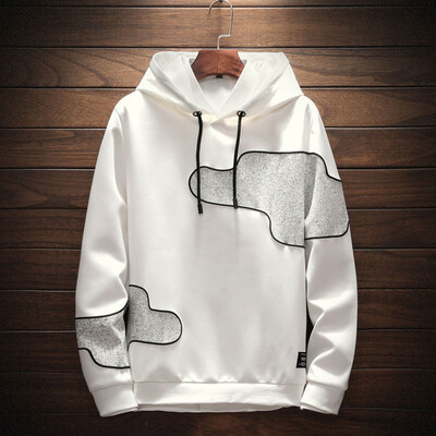 

Toponeto Mens New Style Fashion Cap And Long Sleeve Guard Simple Letters Printed Jacke