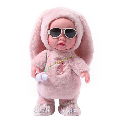 

Tailored Cute baby bottle enameled doll multi-functional plush toy