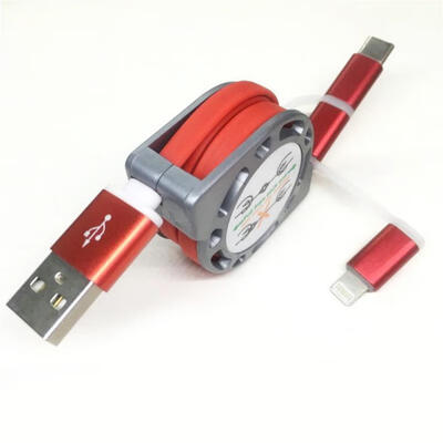 

Retractable Charging Cable Lightning Micro USB Type C 3-in-1 2A Data Cable For IPhone Samsung Galaxy LG HTC Nokia 33ft