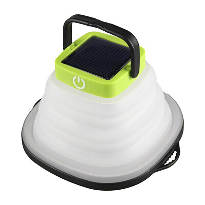 

SolarUSB Operated Collapsible LED Outdoor Lamp 3-Level Luminance Adjustable IP67 Waterproof Camping Tent Hiking Flashlight Lanter