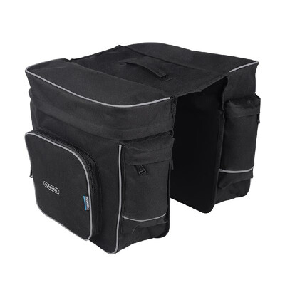 

ROSWHEEL Cycling 2 in 1 30L Bicycle Black Rear Double Side Rack Bag Tail Seat Pannier Outdoor Cycling Saddle Storage
