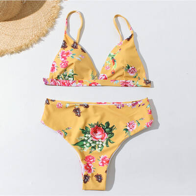 

Roseonmyhand Womens Piece Of Swimsuit Print Flora Bikini Sexy Siamese Bikini Bathing Suit