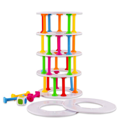 

YIWULAWobbly Tower Collapse Game Stacking Column Board games Challenge Funny Game Toy