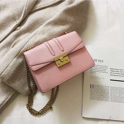 

Advanced sense bag foreign air female bag 2019 new wave Korean version of the wild simple fashion chic chain Messenger bag