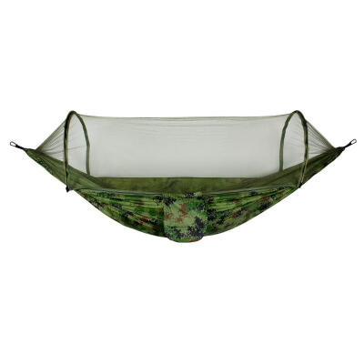 

Portable Outdoor Camping Hammock with Mosquito Net Parachute Fabric Tent