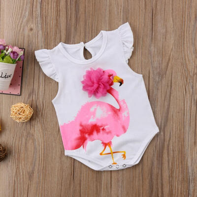 

Newborn Baby Girls Flamingos Romper Bodysuit Jumpsuit Outfits Clothes
