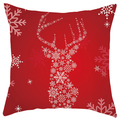 

Siaonvr Merry Christmas Short Plush Pillowcase Sofa Pad Set Home Decoration 18x18 Inch
